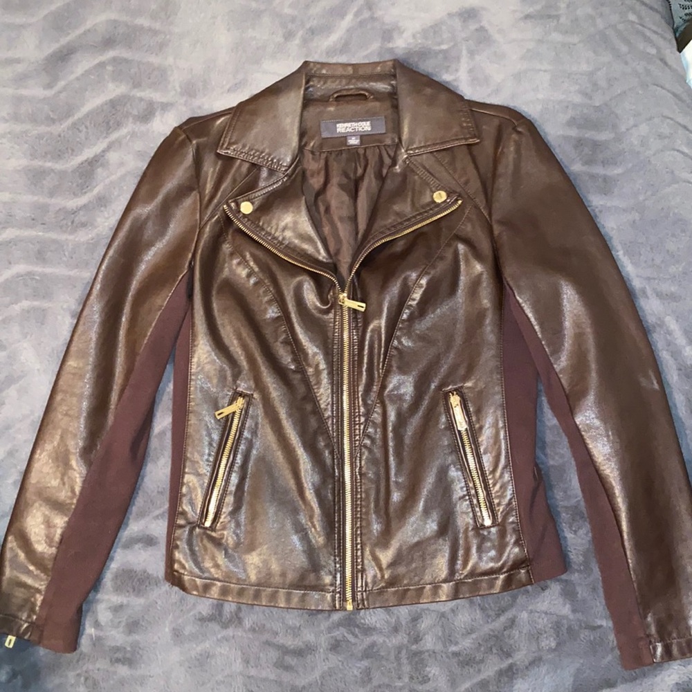 Kenneth Cole Reaction brown zip jacket